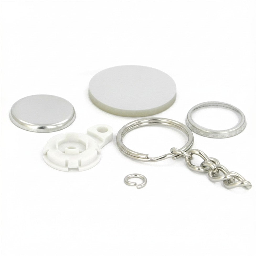 Versa-Back Chain Key Chain Supplies Round 1.25" for 1000 buttons