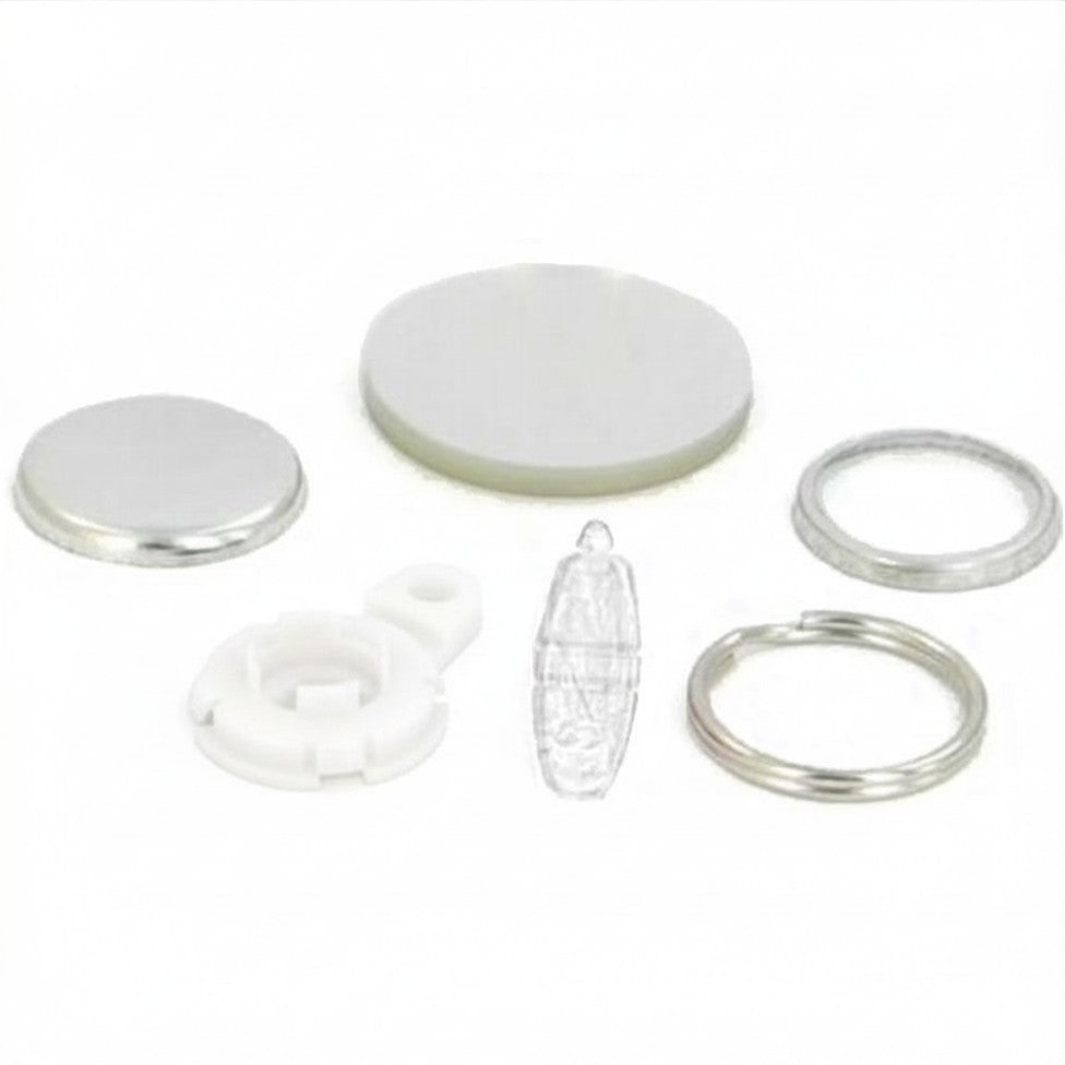 Versa-Back Split Key Ring Supplies Round 1.25" for 1000 buttons