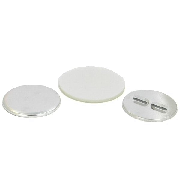 Long Flat Prong Button Supplies with Rounded Tips Round 2.25" for 1000 buttons