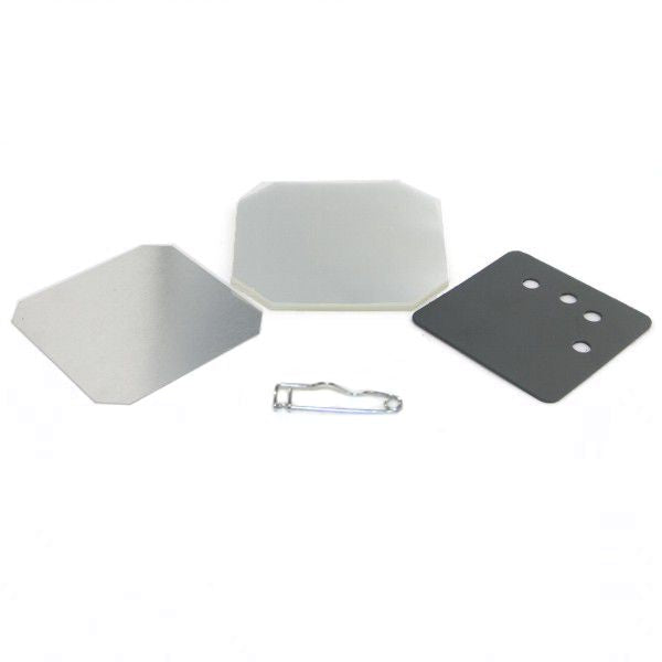 Unpinned Button Supplies Square 2.5 x 2.5" for 1000 buttons