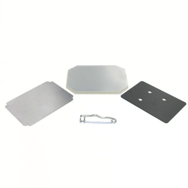 Unpinned Button Supplies Rectangle 2.5 x 3.5" for 1000 buttons