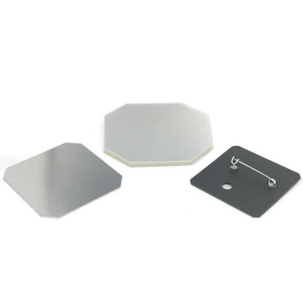 Pinned Back Button Supplies Square 2 x 2" for 1000 buttons