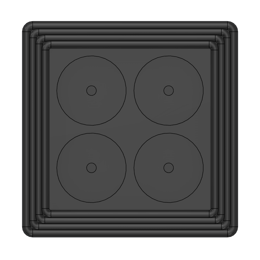 2.25" Round Frames- Pipe Style (Layouts: 1x1, 2x2)