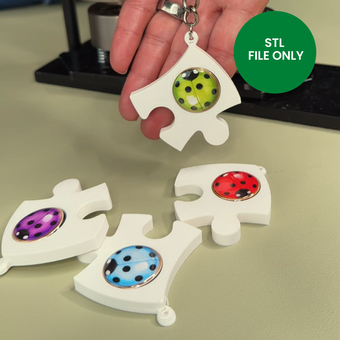 Puzzle Keychain Charms - STL File