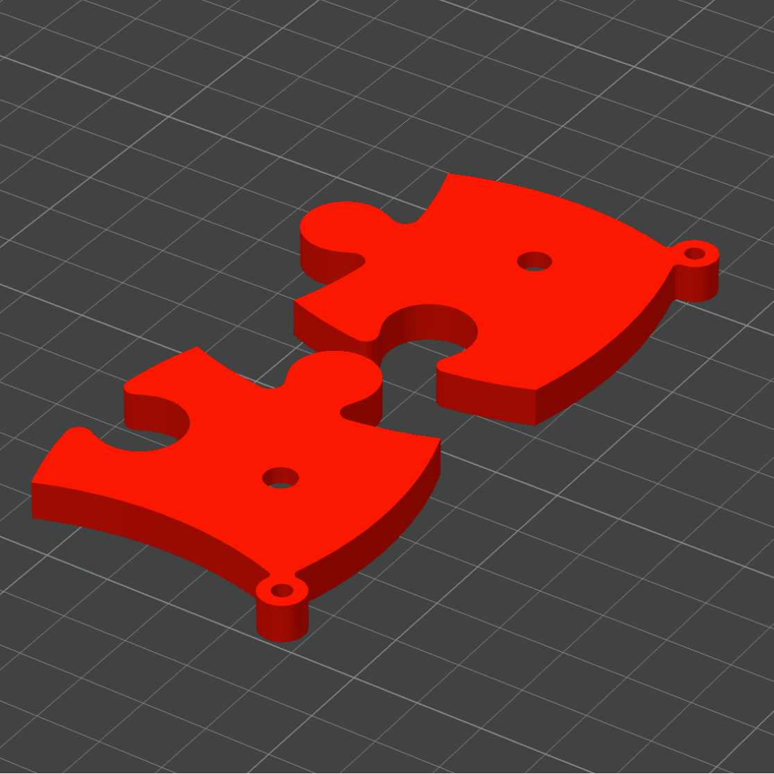 Puzzle Keychain Charms - STL File