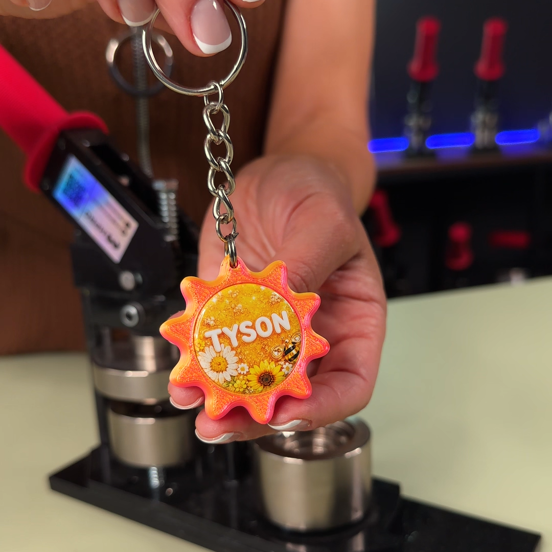 Sun Keychain Charm