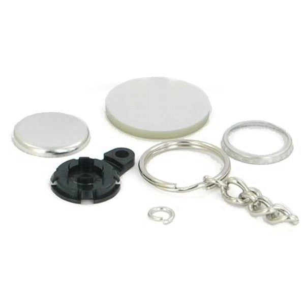 Versa-Back Chain Key Chain Supplies Round 1" for 1000 buttons