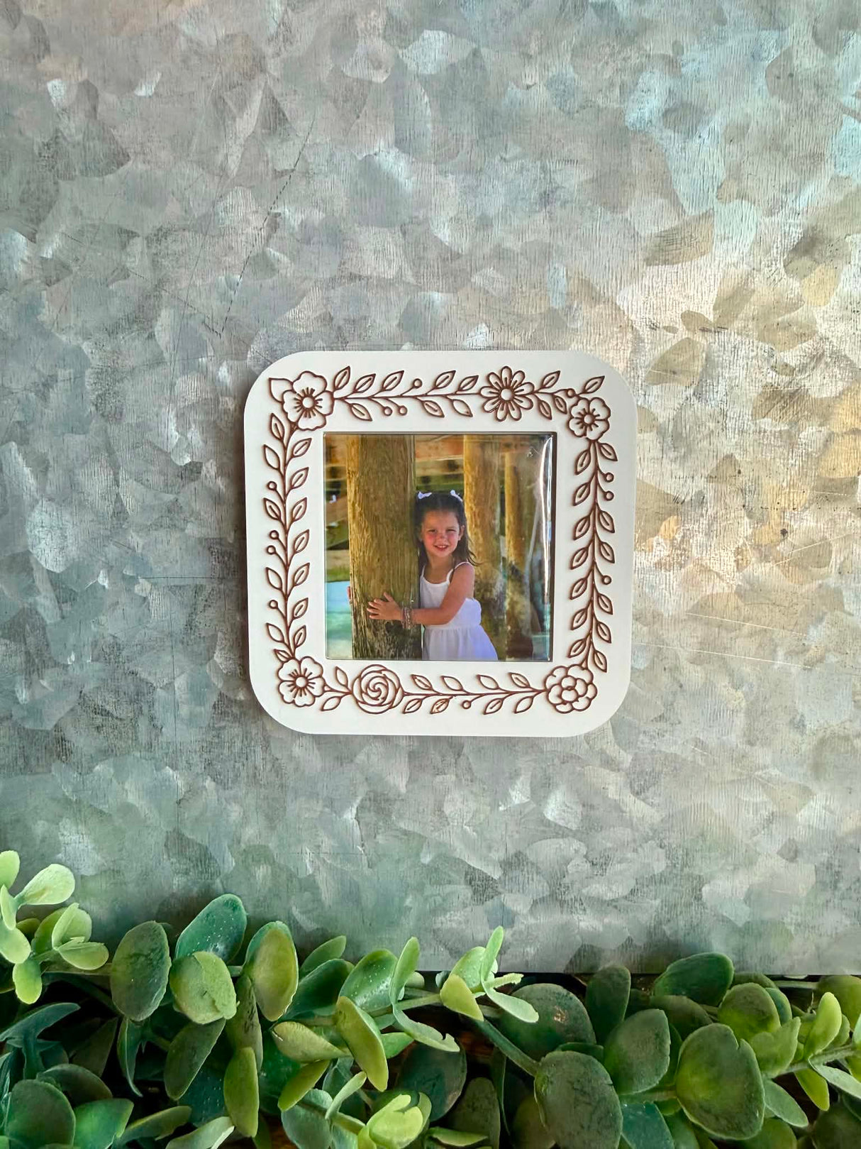 Floral Wreath Style Frame