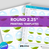 MPRO Round 2.25" Printing Templates