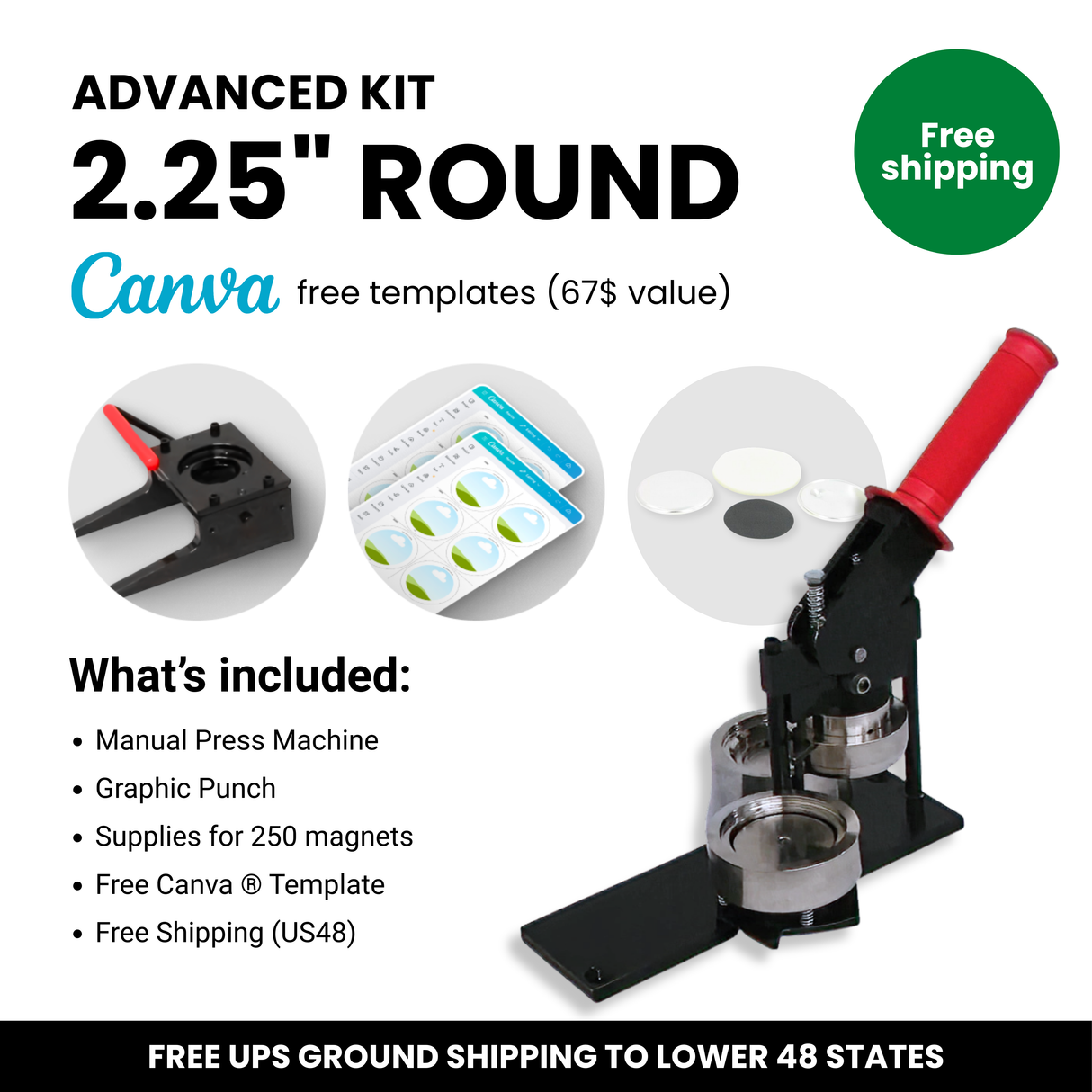 Advanced Manual Kit Round 2.25"
