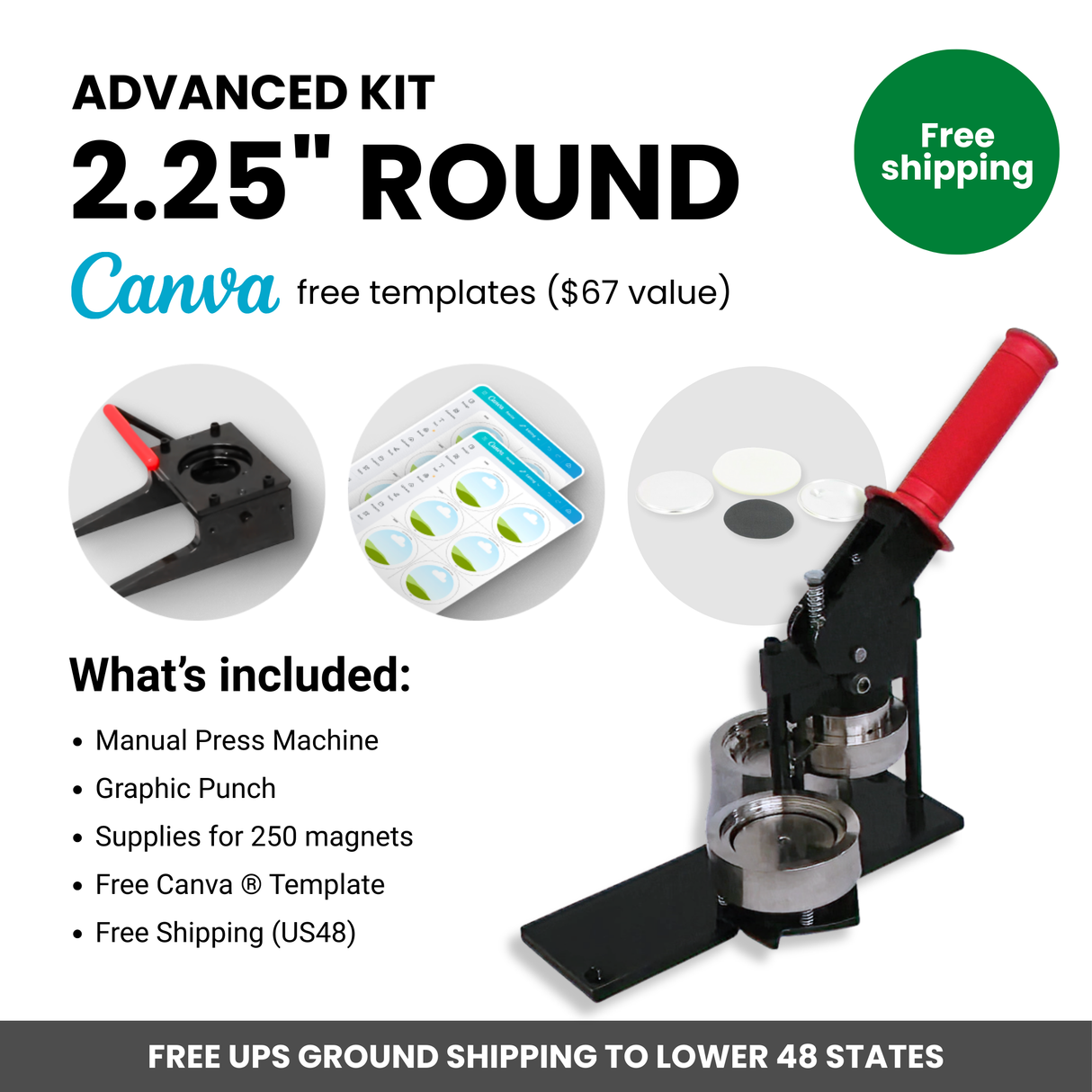 Advanced Manual Kit Round 2.25"