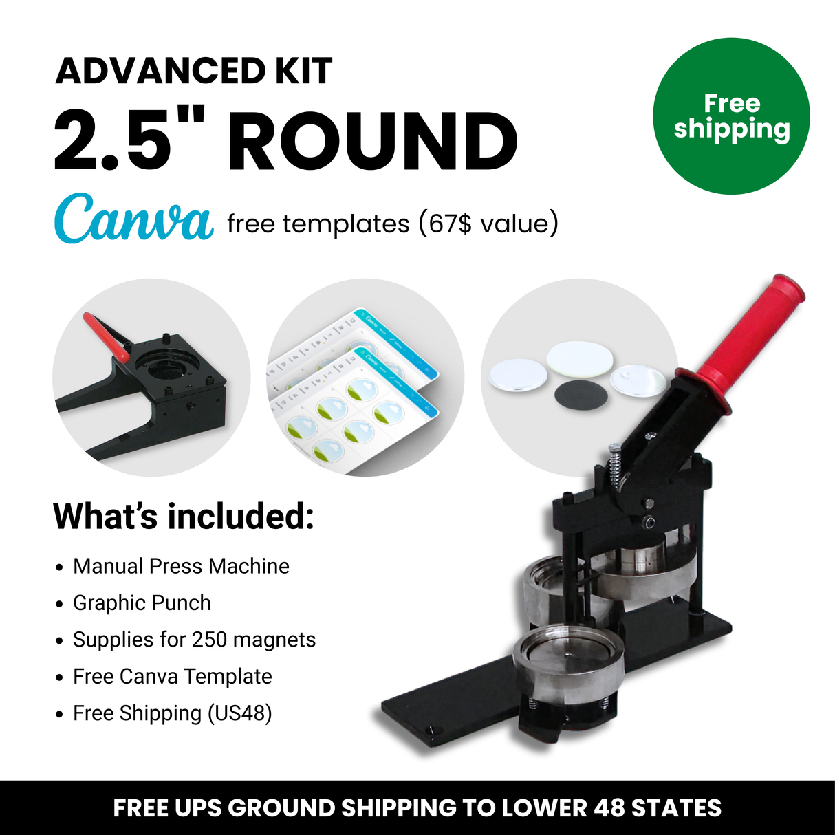 Advanced Manual Kit Round 2.5"