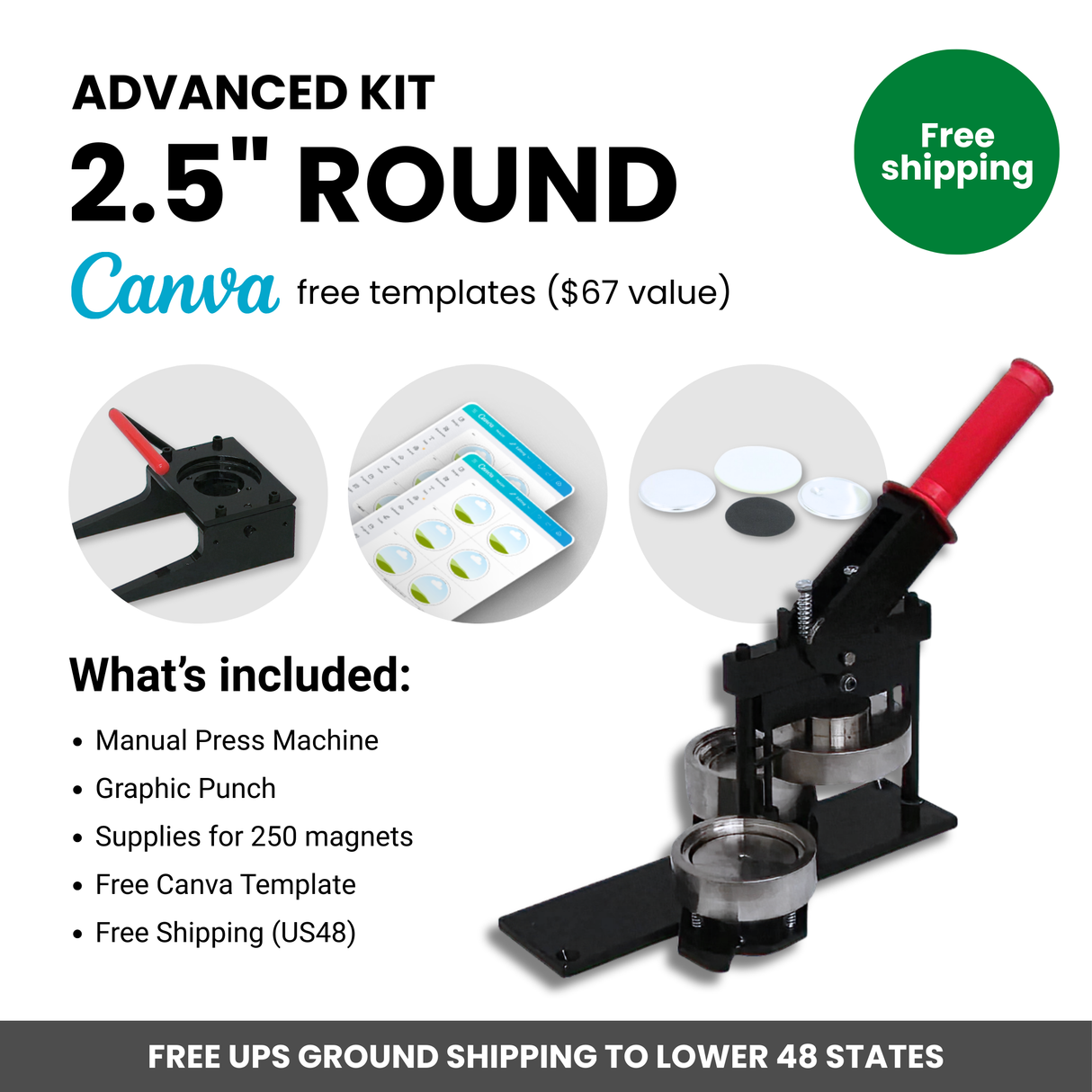 Advanced Manual Kit Round 2.5"