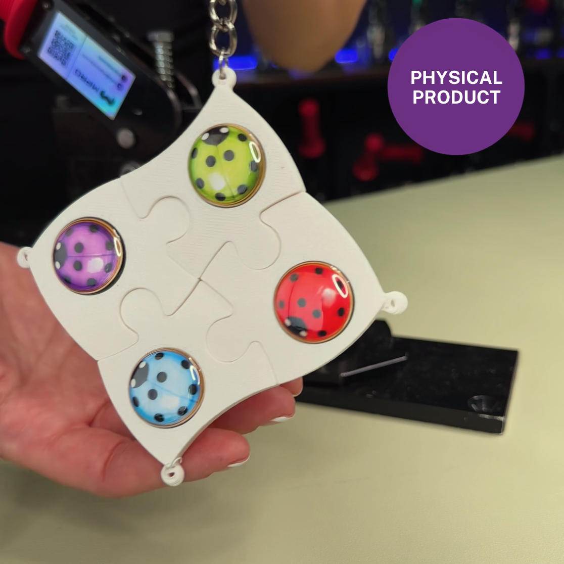 Puzzle Keychain Charms