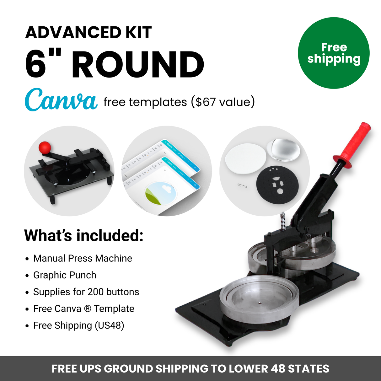 Advanced Manual Kit Round 6"