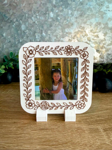 Floral Wreath Style Frame