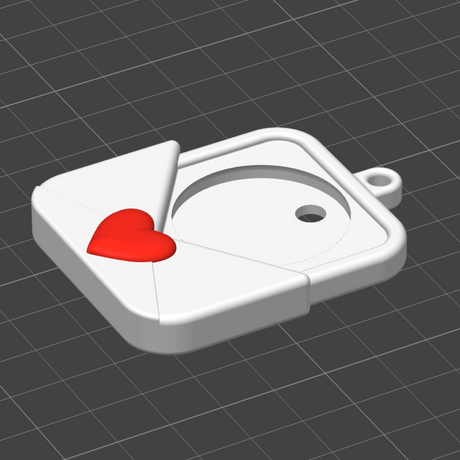 Envelope with a Heart - STL File