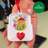 Envelope with a Heart - STL File