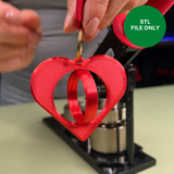 Heart Rotating Charm - STL File
