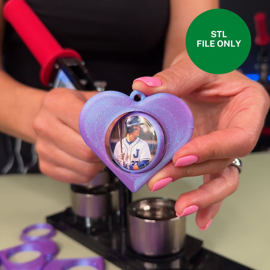Heart Rotating Charm - STL File