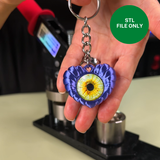 Heart Keychain Charm - STL File