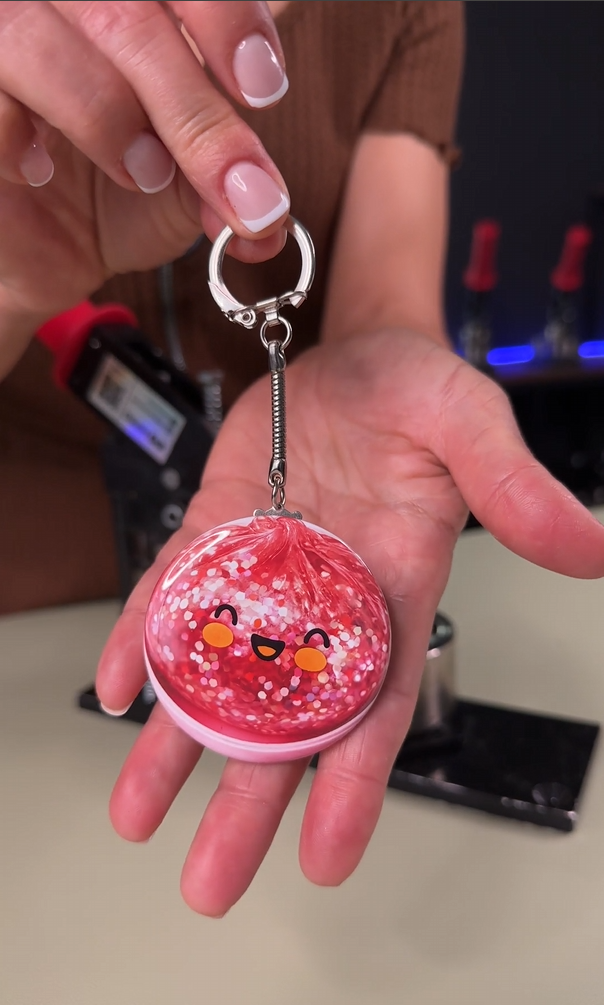 Snake Key Chain Supplies Round 2.25"
