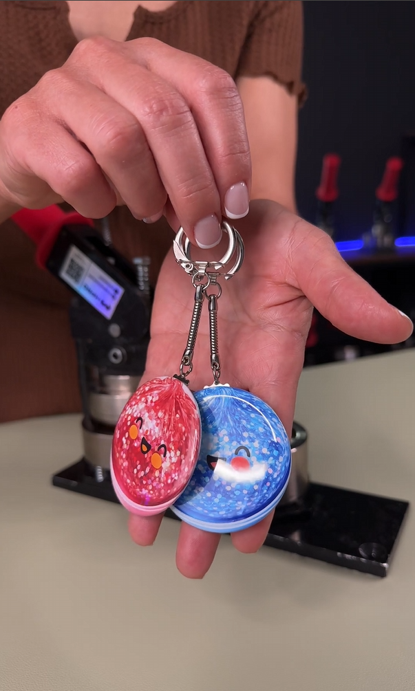 Snake Key Chain Supplies Round 2.25"