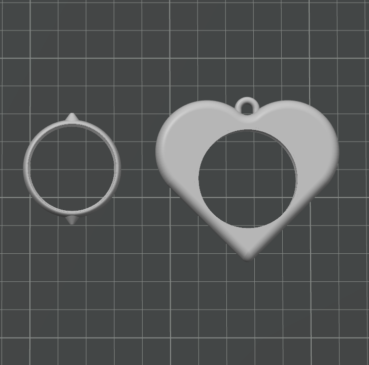 Heart Rotating Charm - STL File