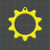 Sun Keychain Charm - STL File