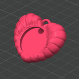 Heart Keychain Charm - STL File