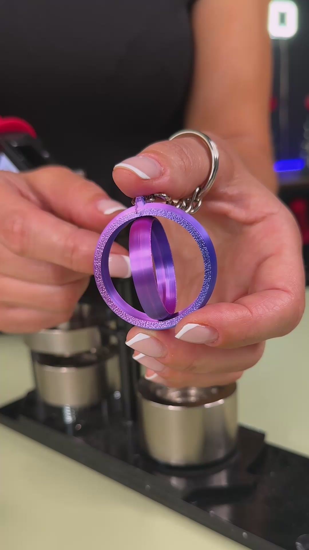 Rotating Keychain Charm - STL File
