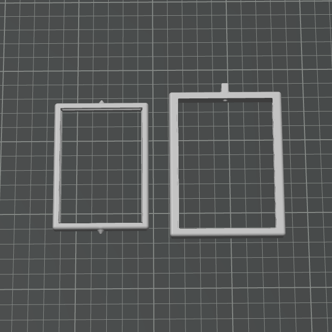 Rectangle Rotating Charm - STL File
