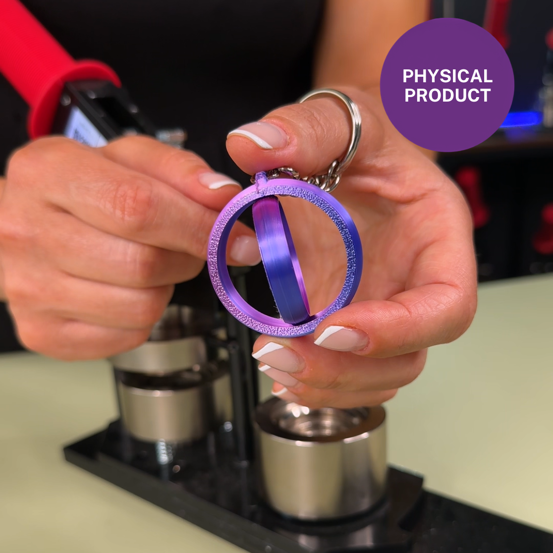 Rotating Keychain Charm