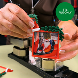 Santa Hat Christmas Frame - STL File