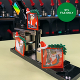 Santa Hat Christmas Frame - STL File