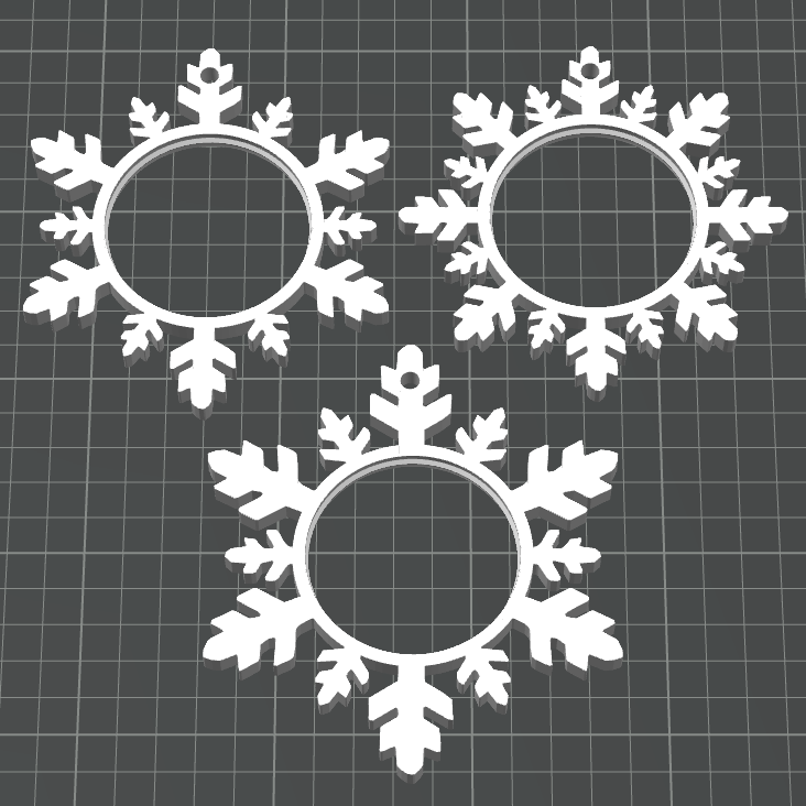 Snowflake Ornaments - STL File
