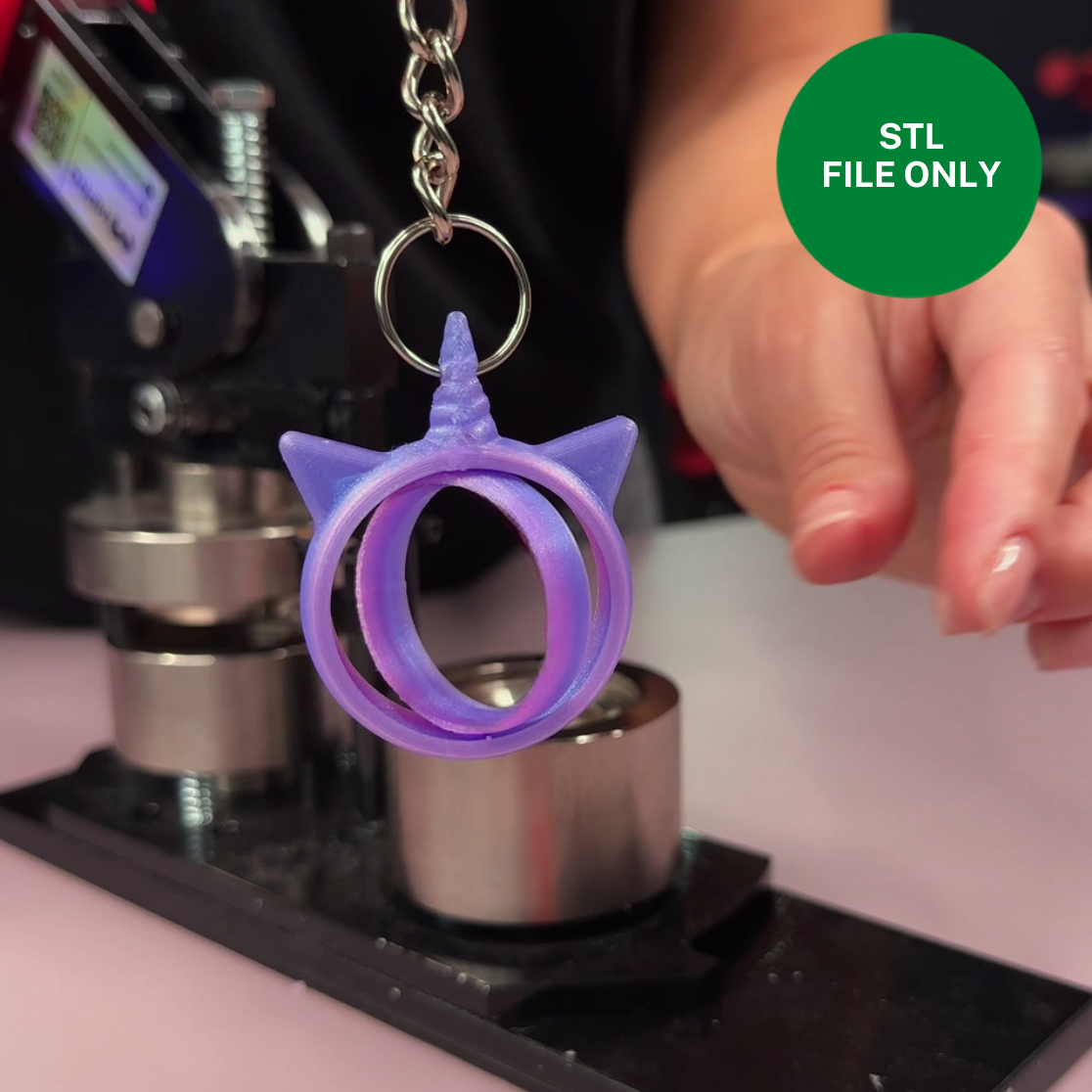 Unicorn Rotating Charm - STL File